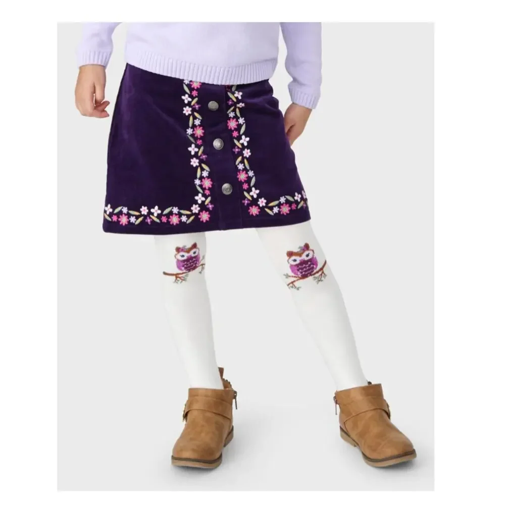 Gymboree NWT Embroidered Floral Corduroy Skirt. Magic Meadow
